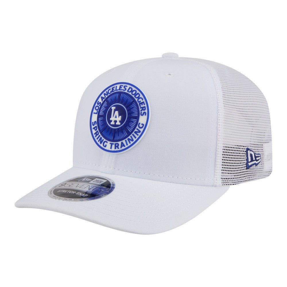 White Los Angeles Dodgers New Era 2026 Spring Training Fan Pack 9SEVENTY Adjustable Trucker Hat