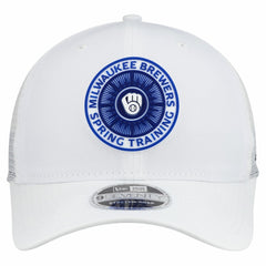 White Milwaukee Brewers New Era 2026 Spring Training Fan Pack 9SEVENTY Adjustable Trucker Hat
