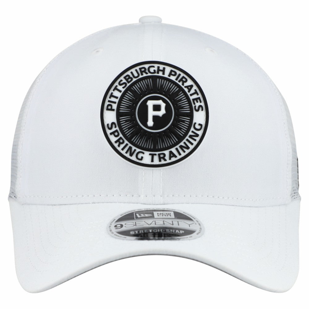White Pittsburgh Pirates New Era 2026 Spring Training Fan Pack 9SEVENTY Adjustable Trucker Hat