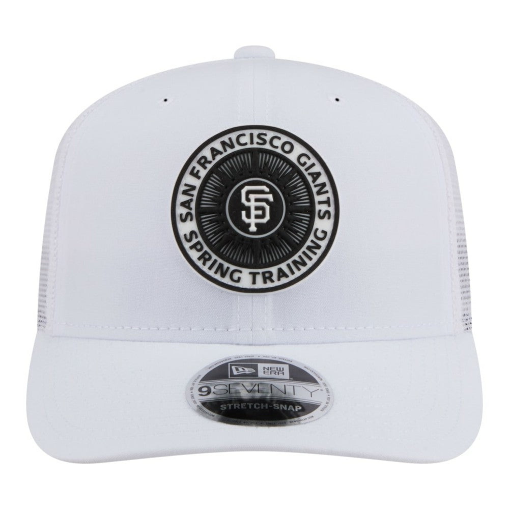 White San Francisco Giants New Era 2026 Spring Training Fan Pack 9SEVENTY Adjustable Trucker Hat