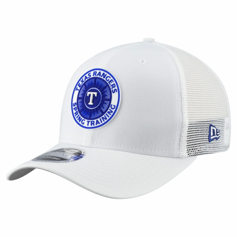 White Texas Rangers New Era 2026 Spring Training Fan Pack 9SEVENTY Adjustable Trucker Hat