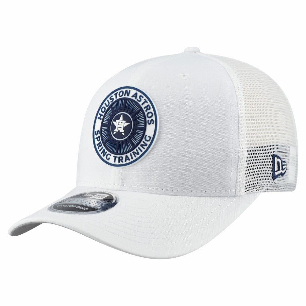 White Houston Astros New Era 2026 Spring Training Fan Pack 9SEVENTY Adjustable Trucker Hat