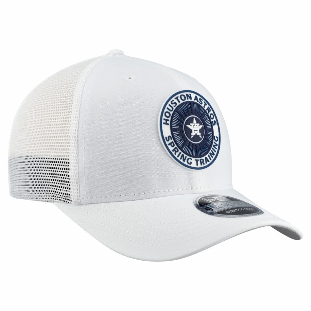 White Houston Astros New Era 2026 Spring Training Fan Pack 9SEVENTY Adjustable Trucker Hat