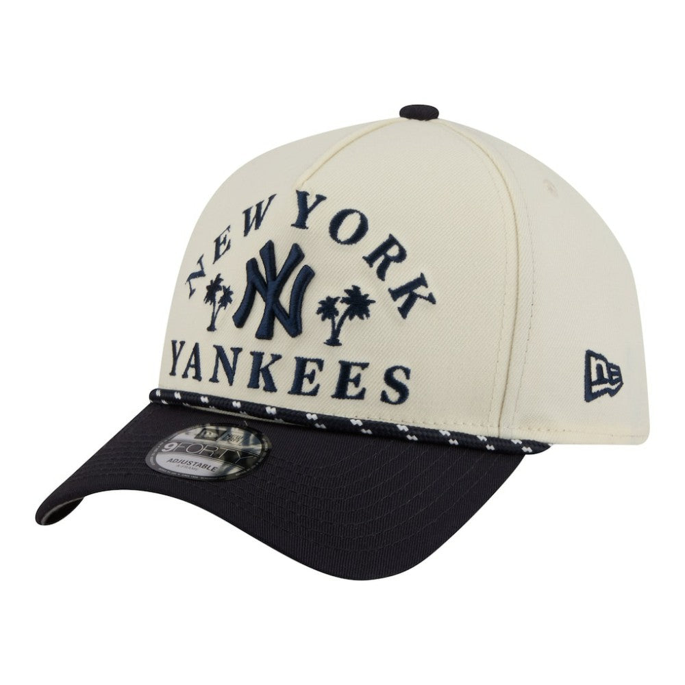 Cream New York Yankees New Era 2026 Spring Training Fan Pack Rope A-Frame 9FORTY Adjustable Hat
