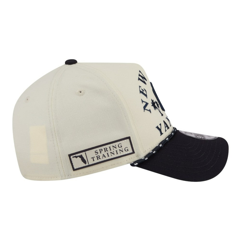 Cream New York Yankees New Era 2026 Spring Training Fan Pack Rope A-Frame 9FORTY Adjustable Hat