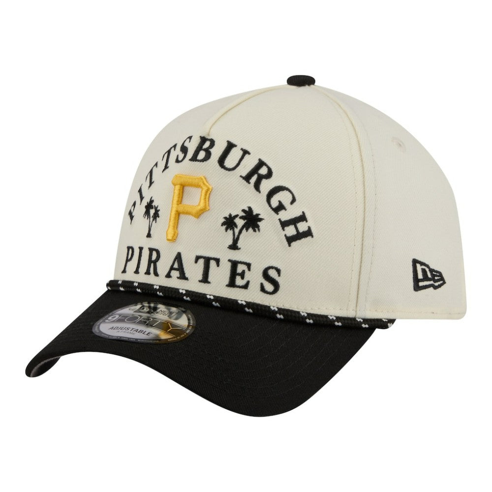 Cream Pittsburgh Pirates New Era 2026 Spring Training Fan Pack Rope A-Frame 9FORTY Adjustable Hat