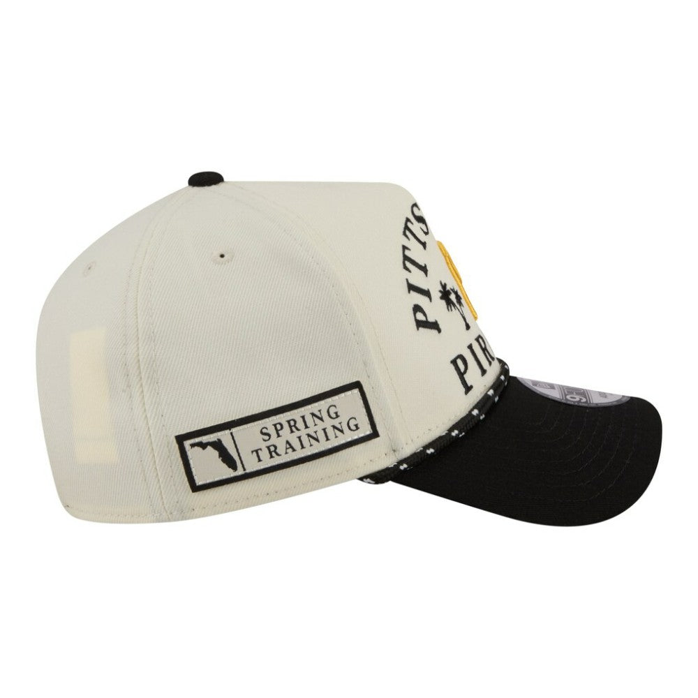 Cream Pittsburgh Pirates New Era 2026 Spring Training Fan Pack Rope A-Frame 9FORTY Adjustable Hat