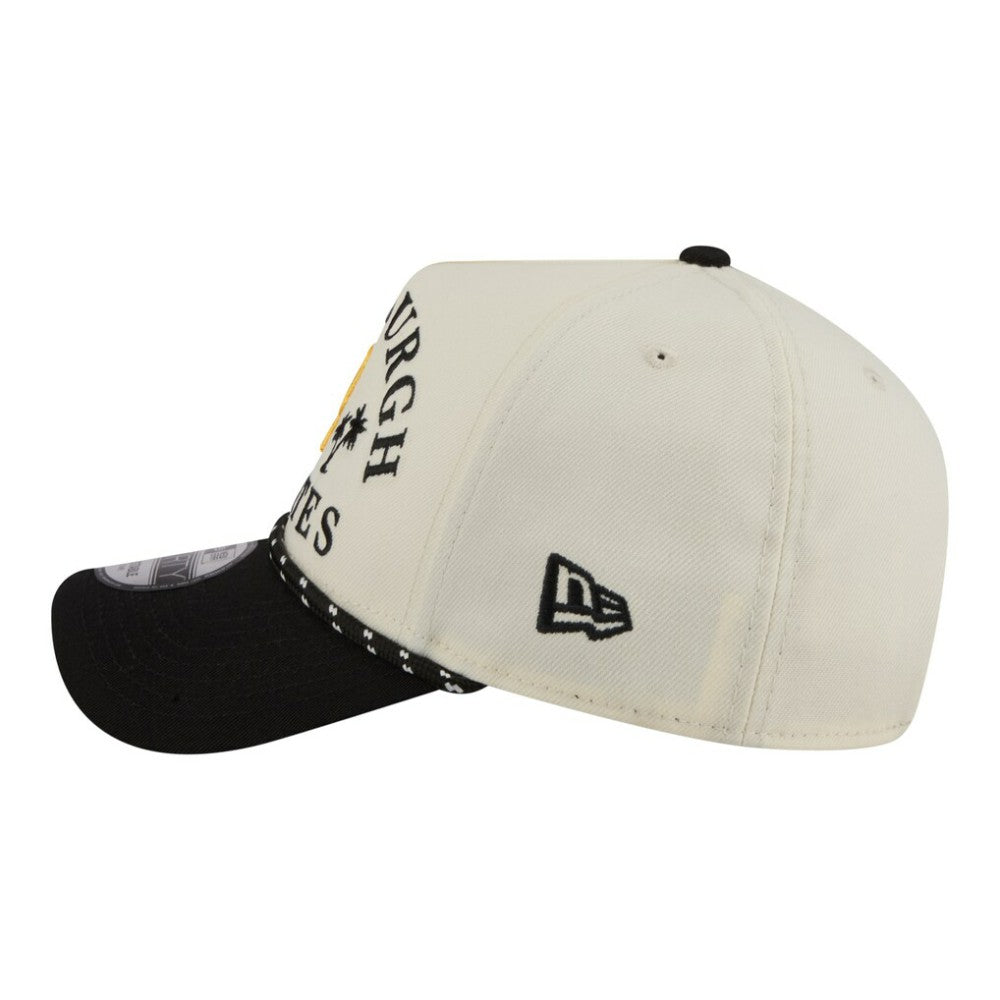 Cream Pittsburgh Pirates New Era 2026 Spring Training Fan Pack Rope A-Frame 9FORTY Adjustable Hat