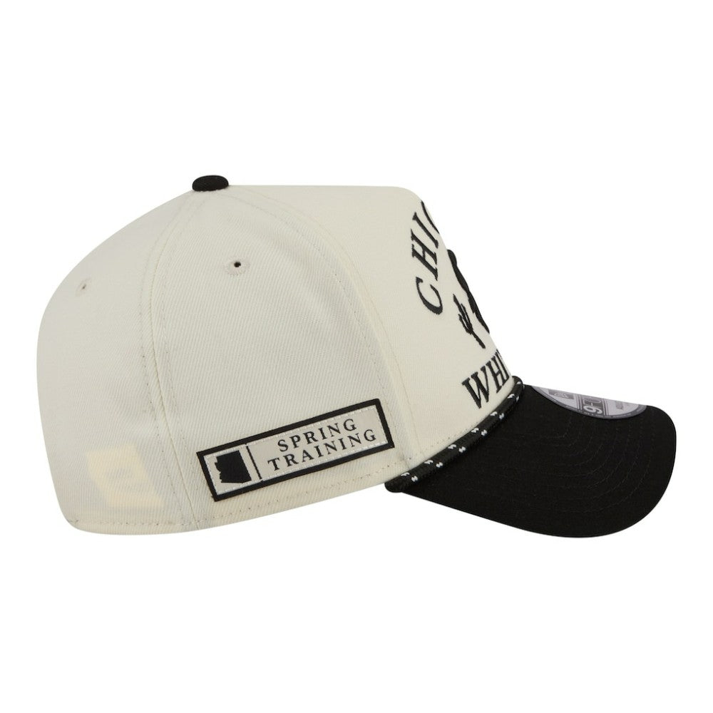 Cream Chicago White Sox New Era 2026 Spring Training Fan Pack Rope A-Frame 9FORTY Adjustable Hat