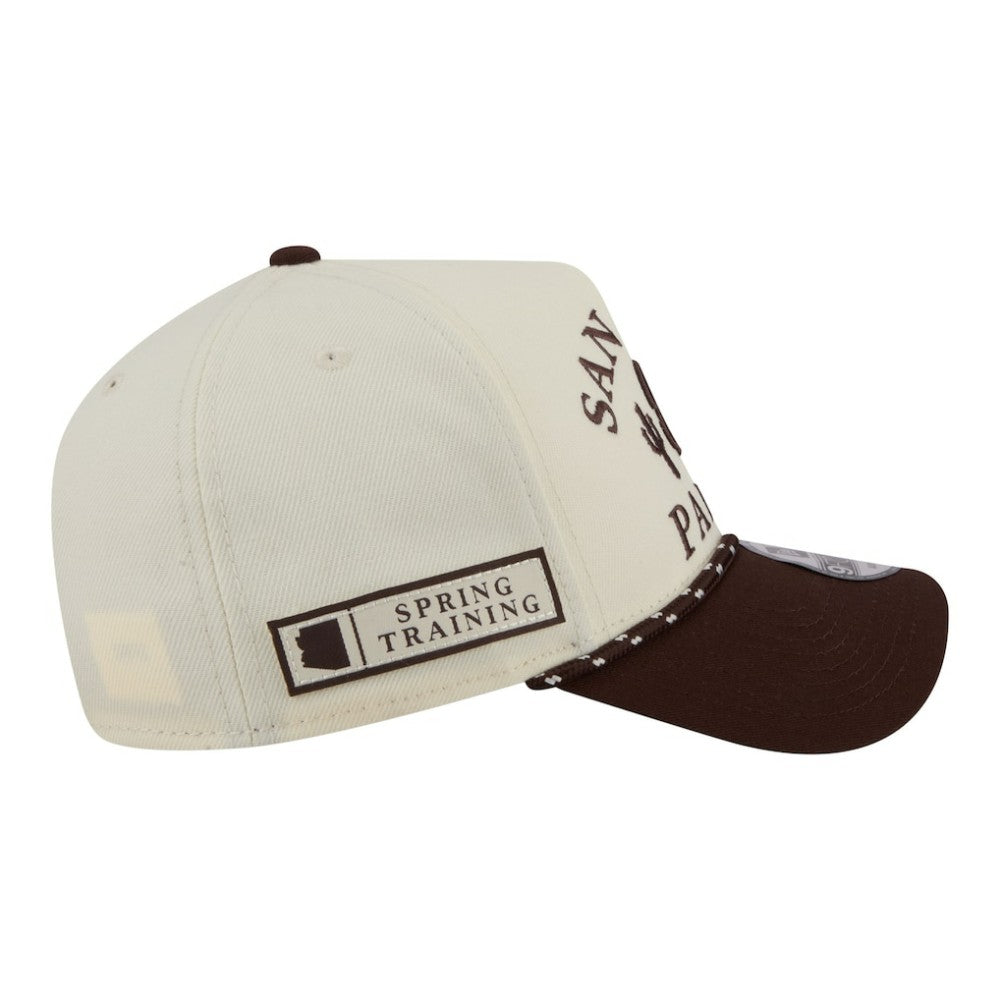 Cream San Diego Padres New Era 2026 Spring Training Fan Pack Rope A-Frame 9FORTY Adjustable Hat