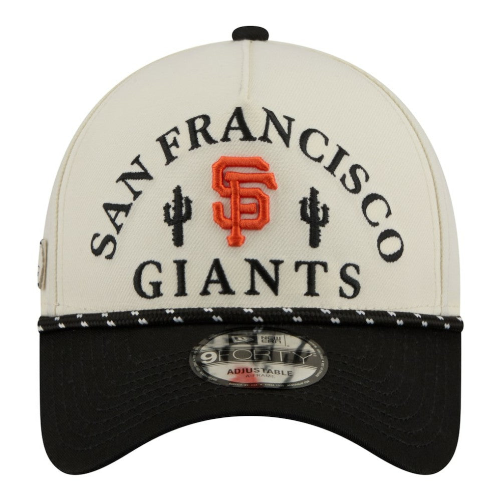 Cream San Francisco Giants New Era 2026 Spring Training Fan Pack Rope A-Frame 9FORTY Adjustable Hat
