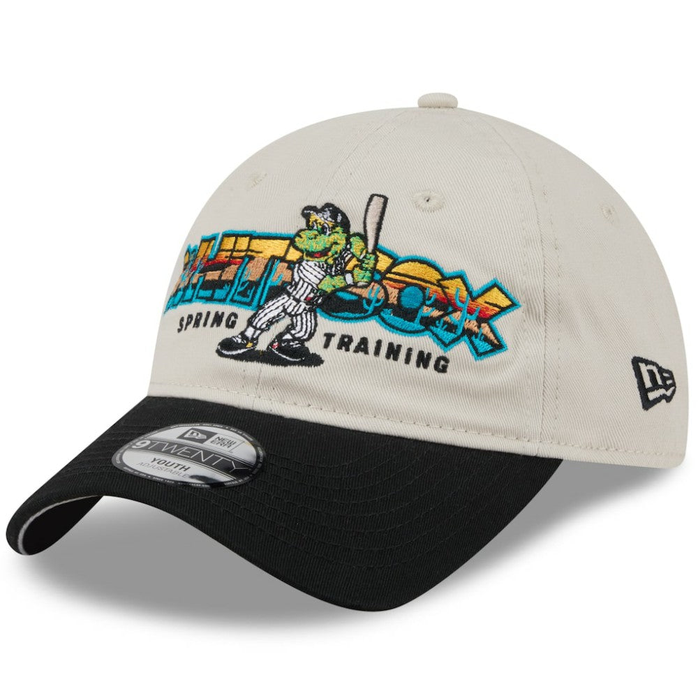 Stone/Black Chicago White Sox New Era Youth 2026 Spring Training Fan Pack Batter 9TWENTY Adjustable Hat