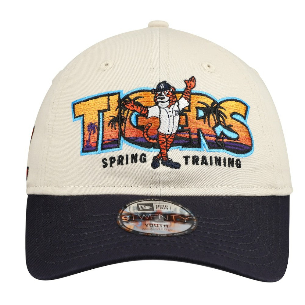 Stone/Navy Detroit Tigers New Era Youth 2026 Spring Training Fan Pack Batter 9TWENTY Adjustable Hat