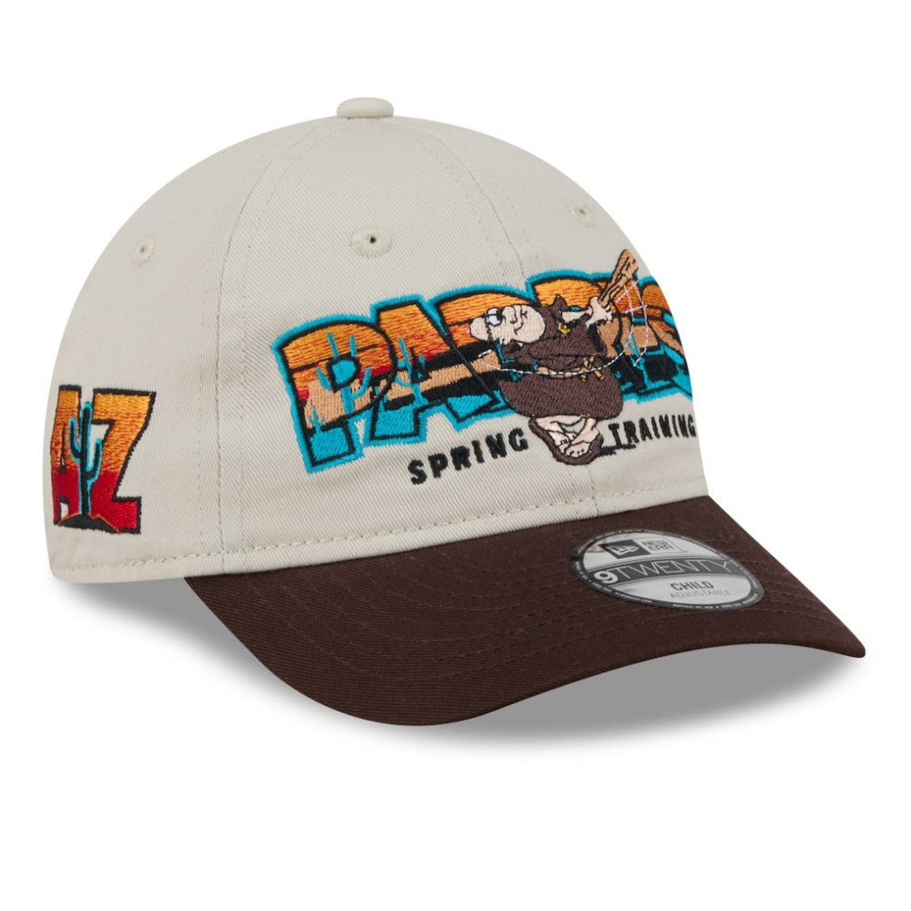 Stone/Brown San Diego Padres New Era Youth 2026 Spring Training Fan Pack Batter 9TWENTY Adjustable Hat