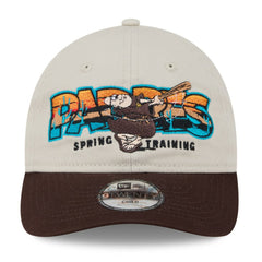 Stone/Brown San Diego Padres New Era Youth 2026 Spring Training Fan Pack Batter 9TWENTY Adjustable Hat