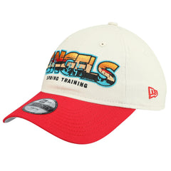 Stone/Red Los Angeles Angels New Era Youth 2026 Spring Training Fan Pack Batter 9TWENTY Adjustable Hat