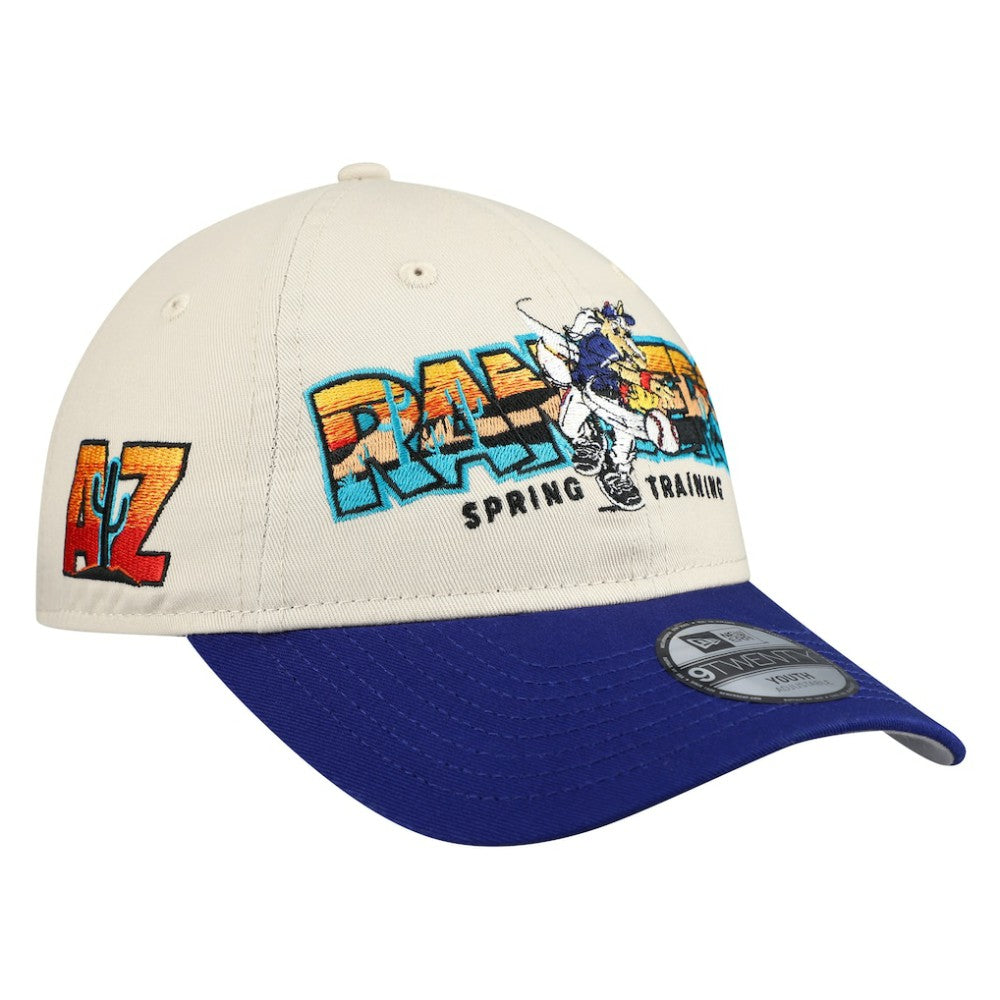 Stone/Royal Texas Rangers New Era Youth 2026 Spring Training Fan Pack Batter 9TWENTY Adjustable Hat