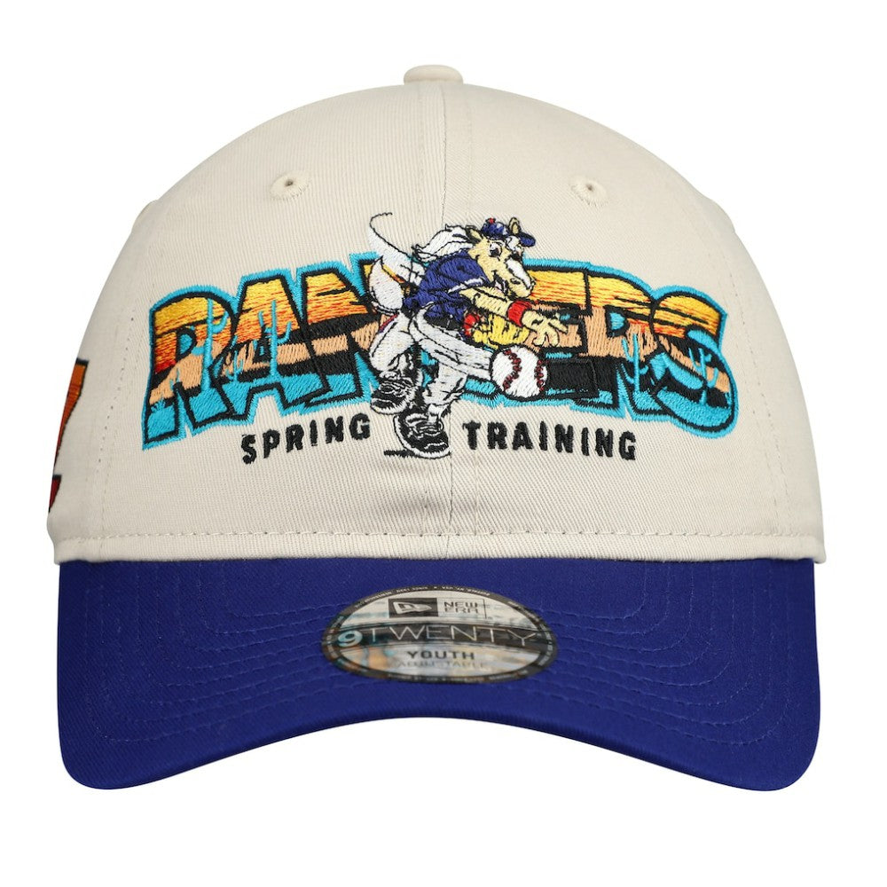 Stone/Royal Texas Rangers New Era Youth 2026 Spring Training Fan Pack Batter 9TWENTY Adjustable Hat