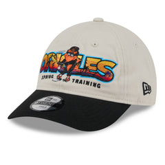 Stone/Black Baltimore Orioles New Era Youth 2026 Spring Training Fan Pack Batter 9TWENTY Adjustable Hat
