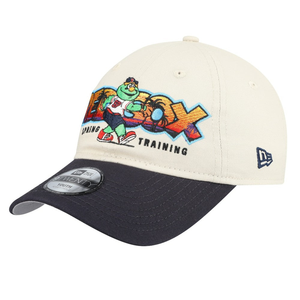 Stone/Navy Boston Red Sox New Era Youth 2026 Spring Training Fan Pack Batter 9TWENTY Adjustable Hat
