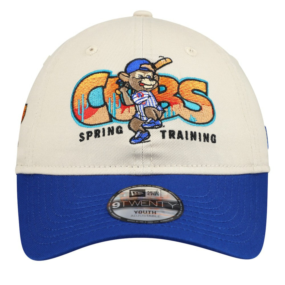 Stone/Royal Chicago Cubs New Era Youth 2026 Spring Training Fan Pack Batter 9TWENTY Adjustable Hat