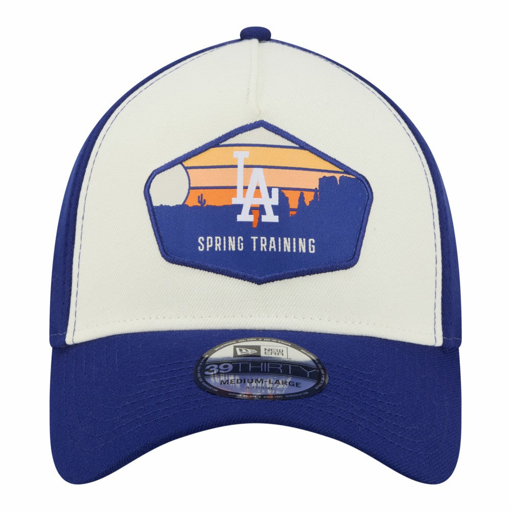 Stone Los Angeles Dodgers New Era 2026 Spring Training Fan Pack Gradient 39THIRTY Flex Hat