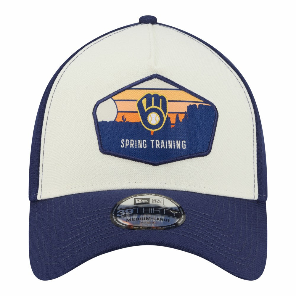 Stone Milwaukee Brewers New Era 2026 Spring Training Fan Pack Gradient 39THIRTY Flex Hat
