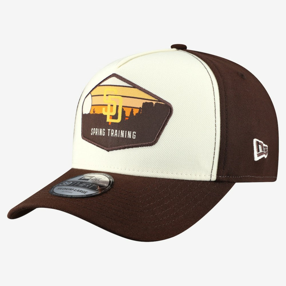 Stone San Diego Padres New Era 2026 Spring Training Fan Pack Gradient 39THIRTY Flex Hat
