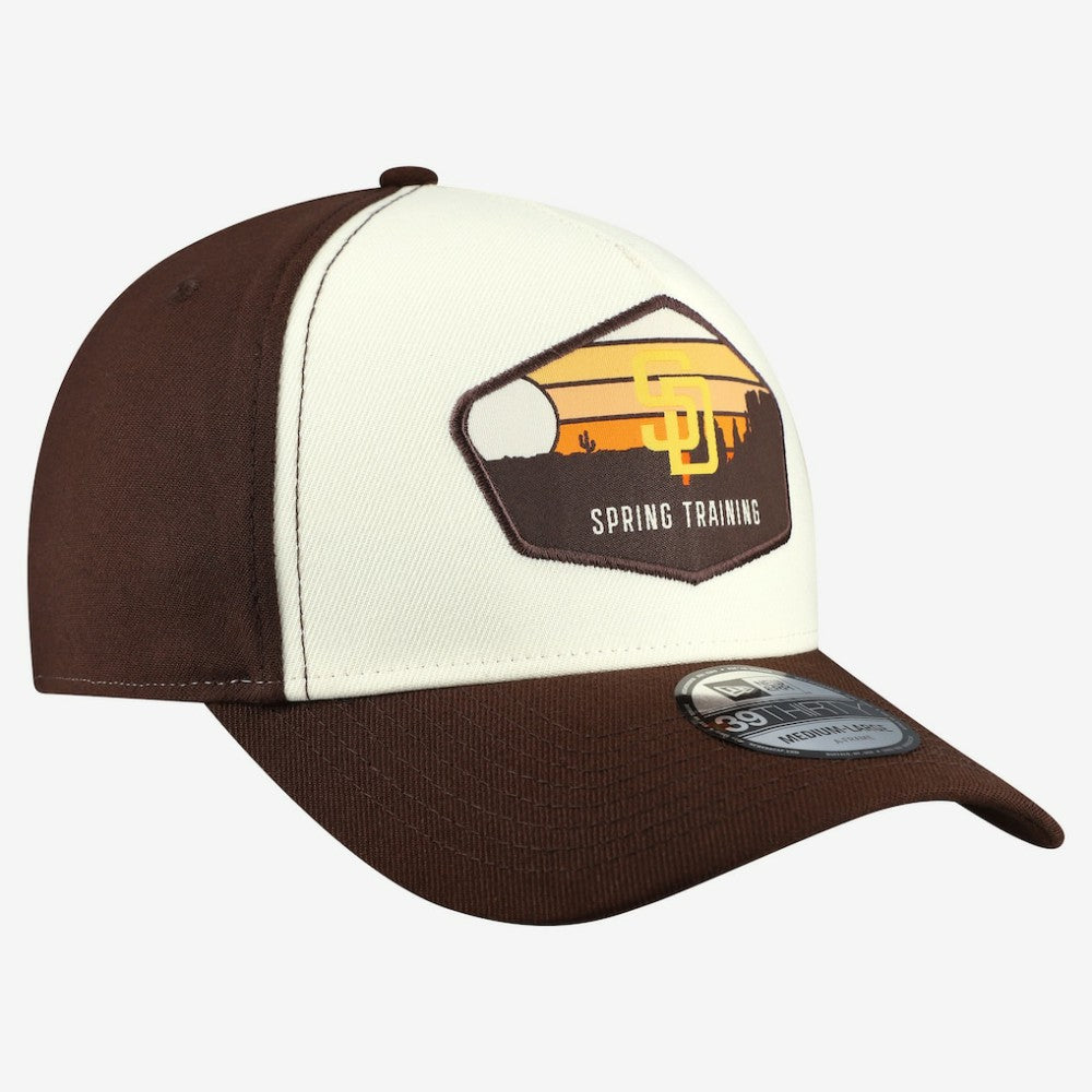 Stone San Diego Padres New Era 2026 Spring Training Fan Pack Gradient 39THIRTY Flex Hat