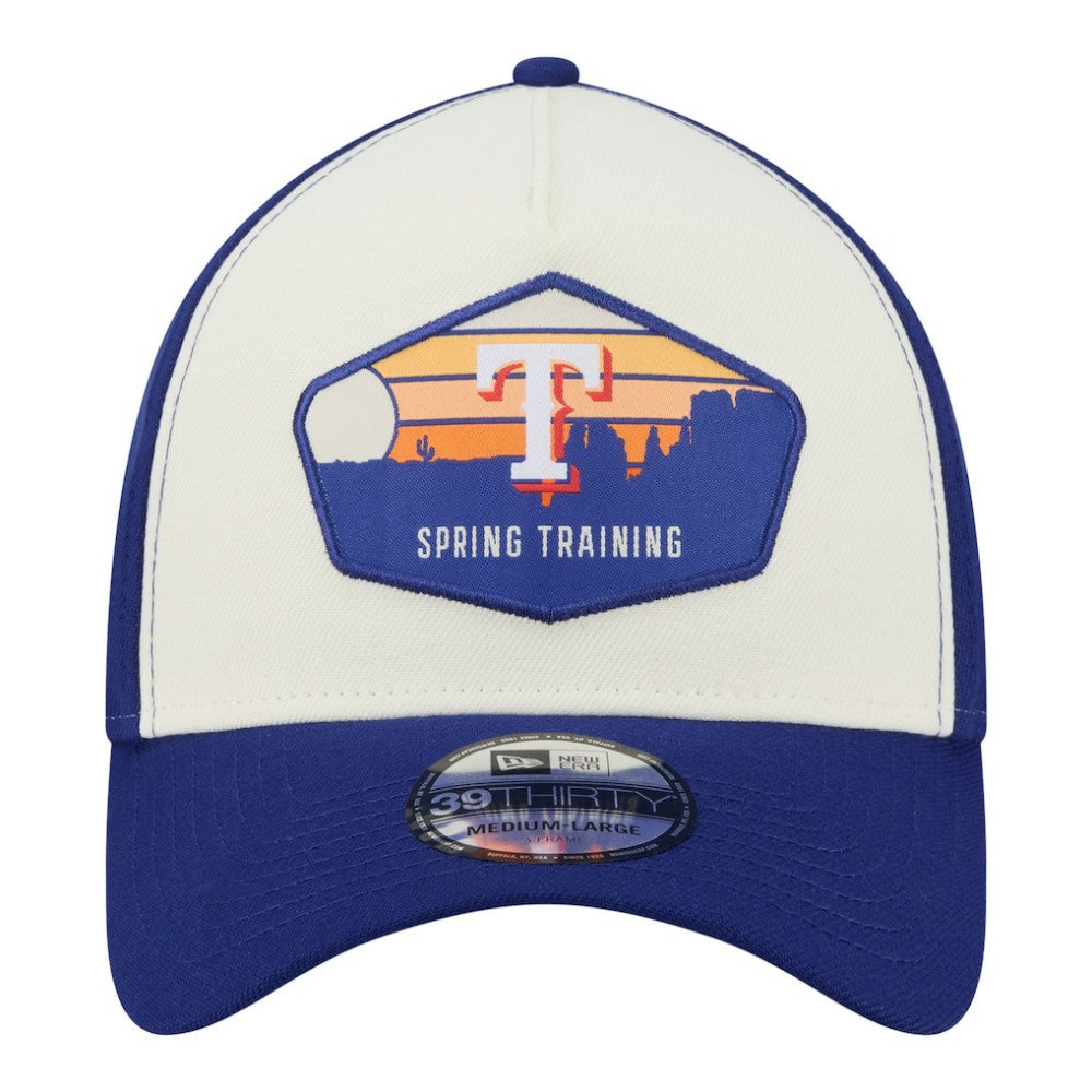 Stone Texas Rangers New Era 2026 Spring Training Fan Pack Gradient 39THIRTY Flex Hat