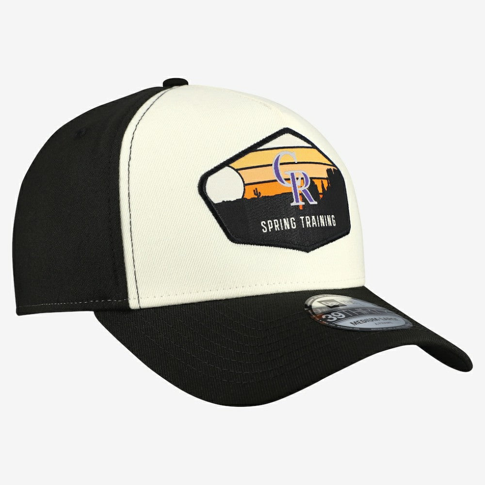 Stone Colorado Rockies New Era 2026 Spring Training Fan Pack Gradient 39THIRTY Flex Hat