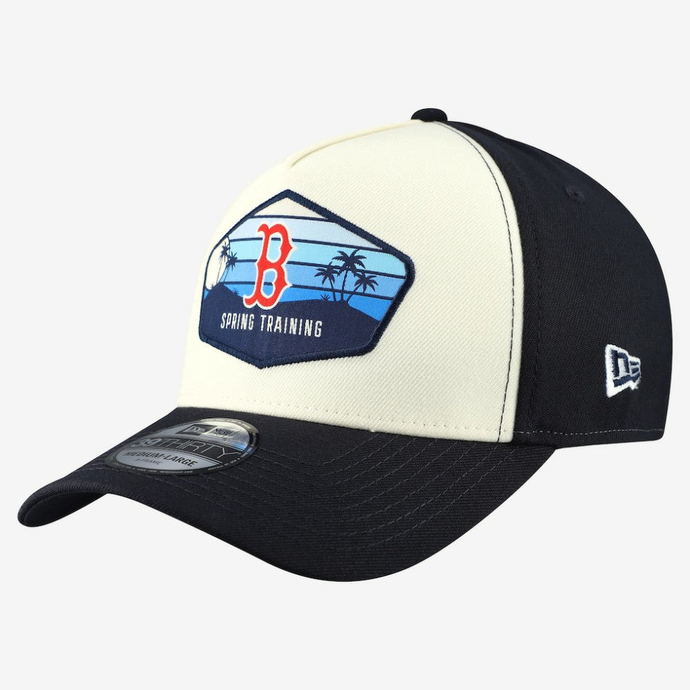 Stone Boston Red Sox New Era 2026 Spring Training Fan Pack Gradient 39THIRTY Flex Hat