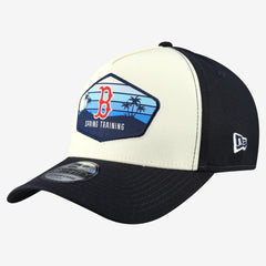 Stone Boston Red Sox New Era 2026 Spring Training Fan Pack Gradient 39THIRTY Flex Hat