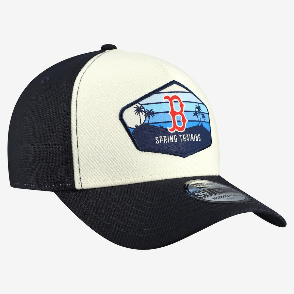 Stone Boston Red Sox New Era 2026 Spring Training Fan Pack Gradient 39THIRTY Flex Hat