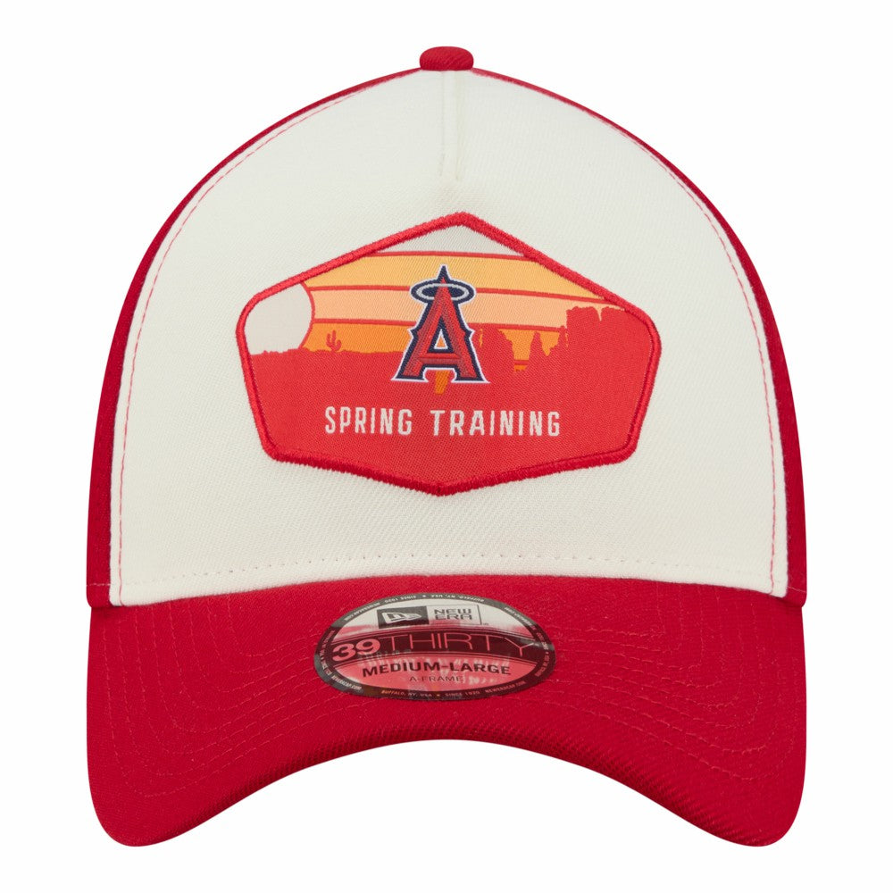 Stone Los Angeles Angels New Era 2026 Spring Training Fan Pack Gradient 39THIRTY Flex Hat