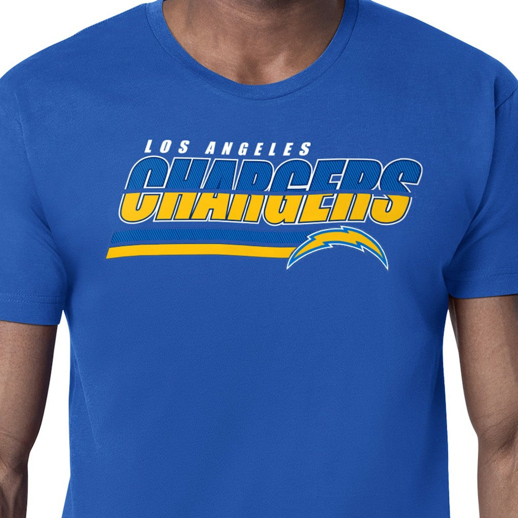 Starter Logo Push Graphic T-Shirt - Los Angeles Chargers T-shirts