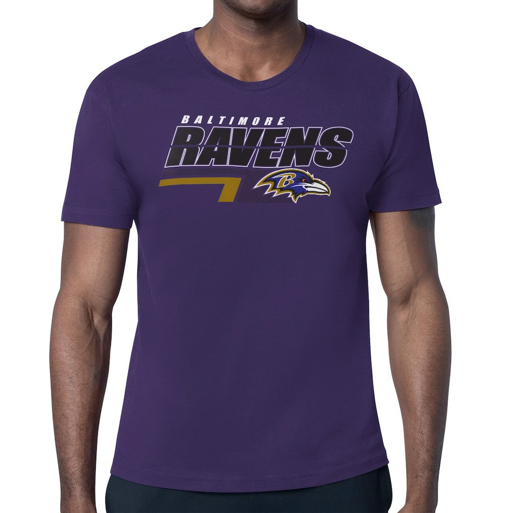 Starter Logo Push Graphic T-Shirt - Baltimore Ravens T-shirts