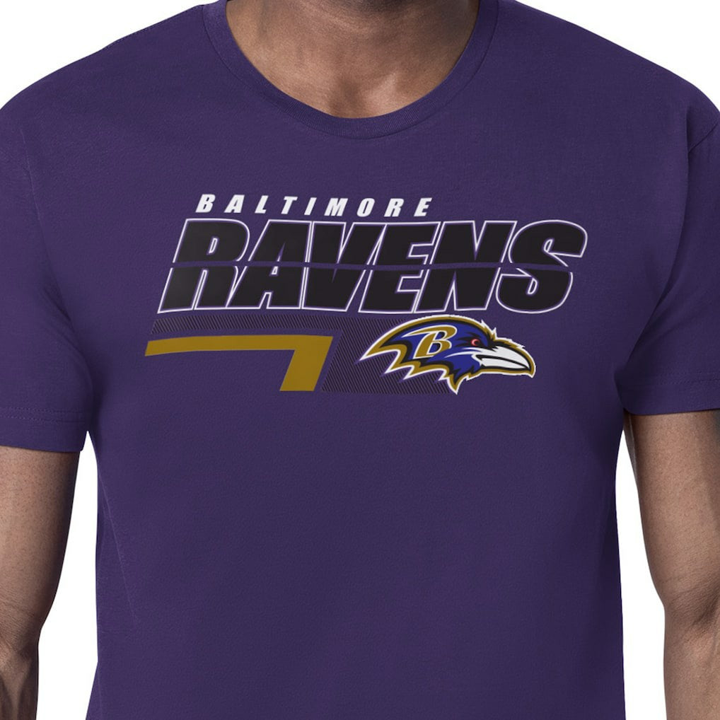Starter Logo Push Graphic T-Shirt - Baltimore Ravens T-shirts