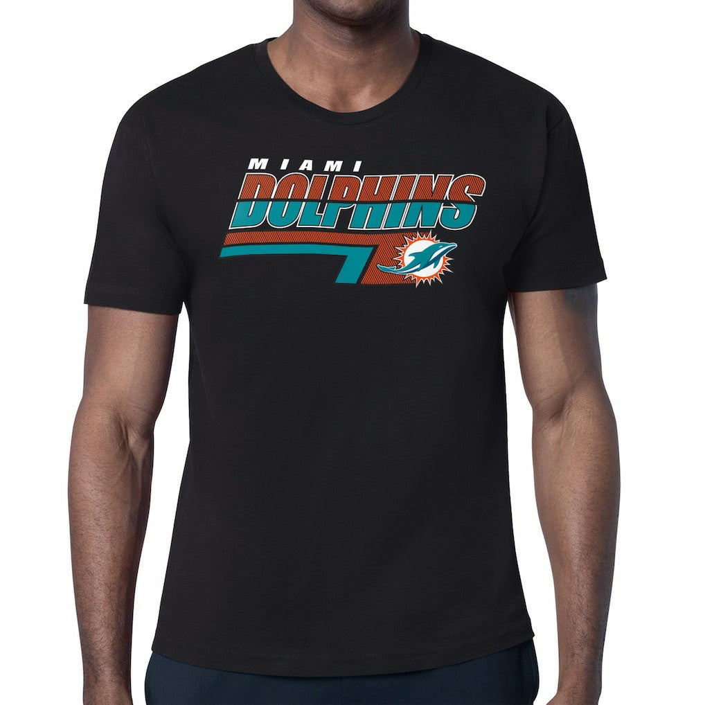 Starter Logo Push Graphic T-Shirt - Miami Dolphins T-shirts