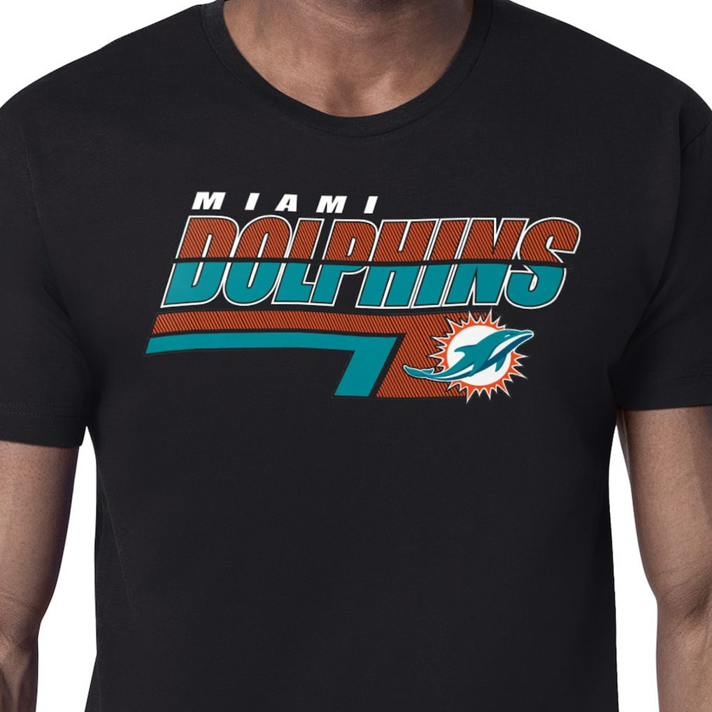 Starter Logo Push Graphic T-Shirt - Miami Dolphins T-shirts