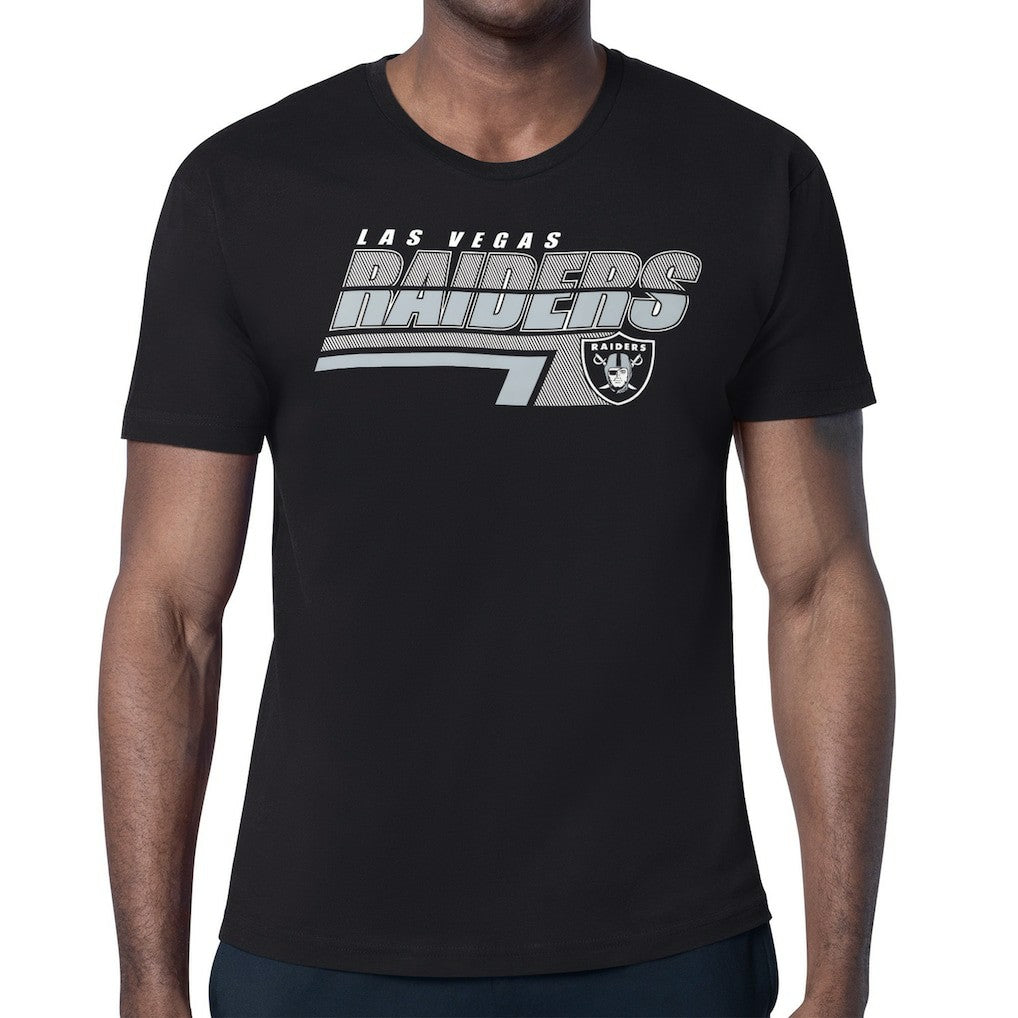 Starter Logo Push Graphic T-Shirt - Las Vegas Raiders T-shirts
