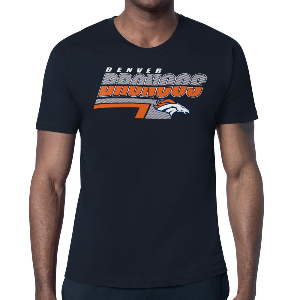 Starter Logo Push Graphic T-Shirt - Denver Broncos T-shirts