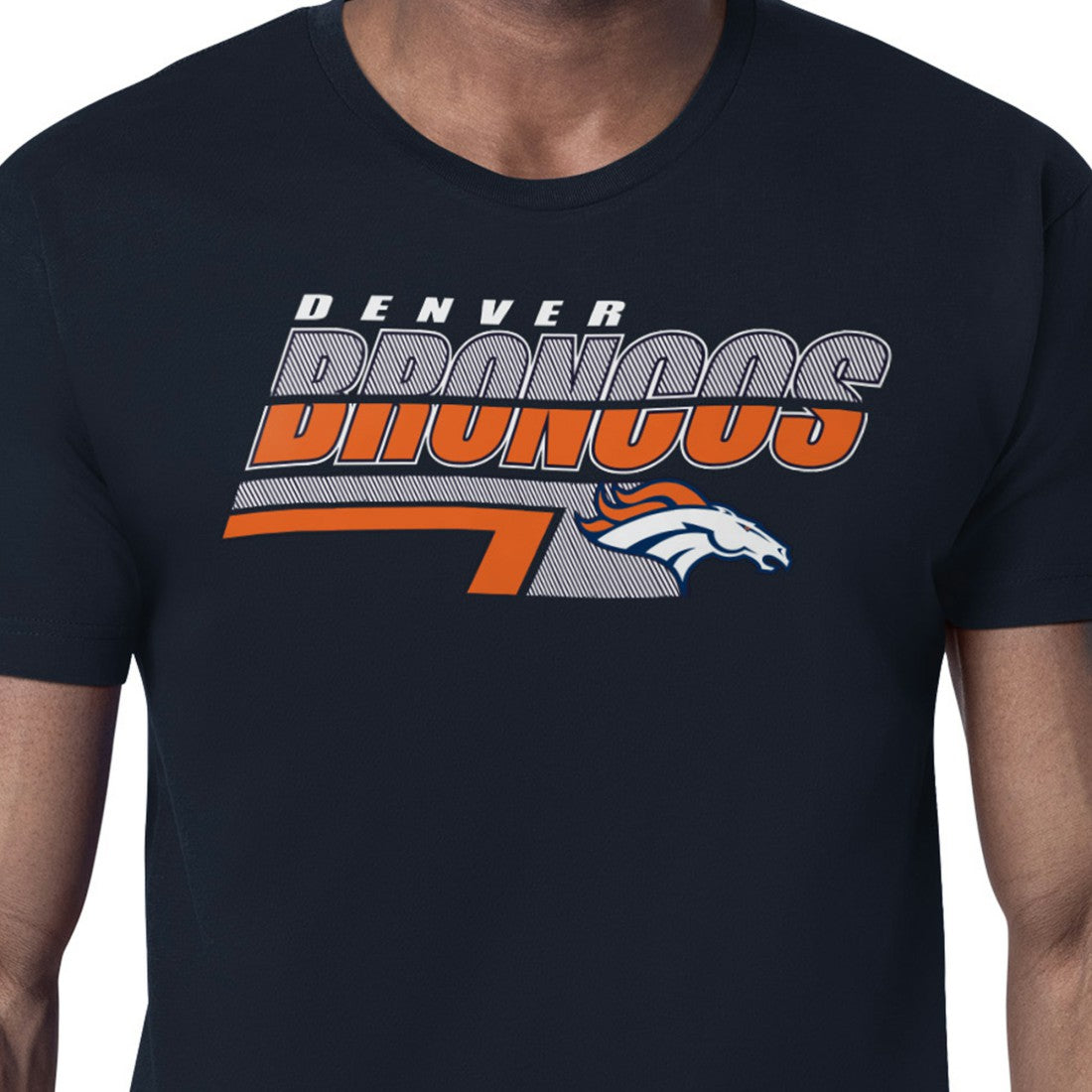 Starter Logo Push Graphic T-Shirt - Denver Broncos T-shirts