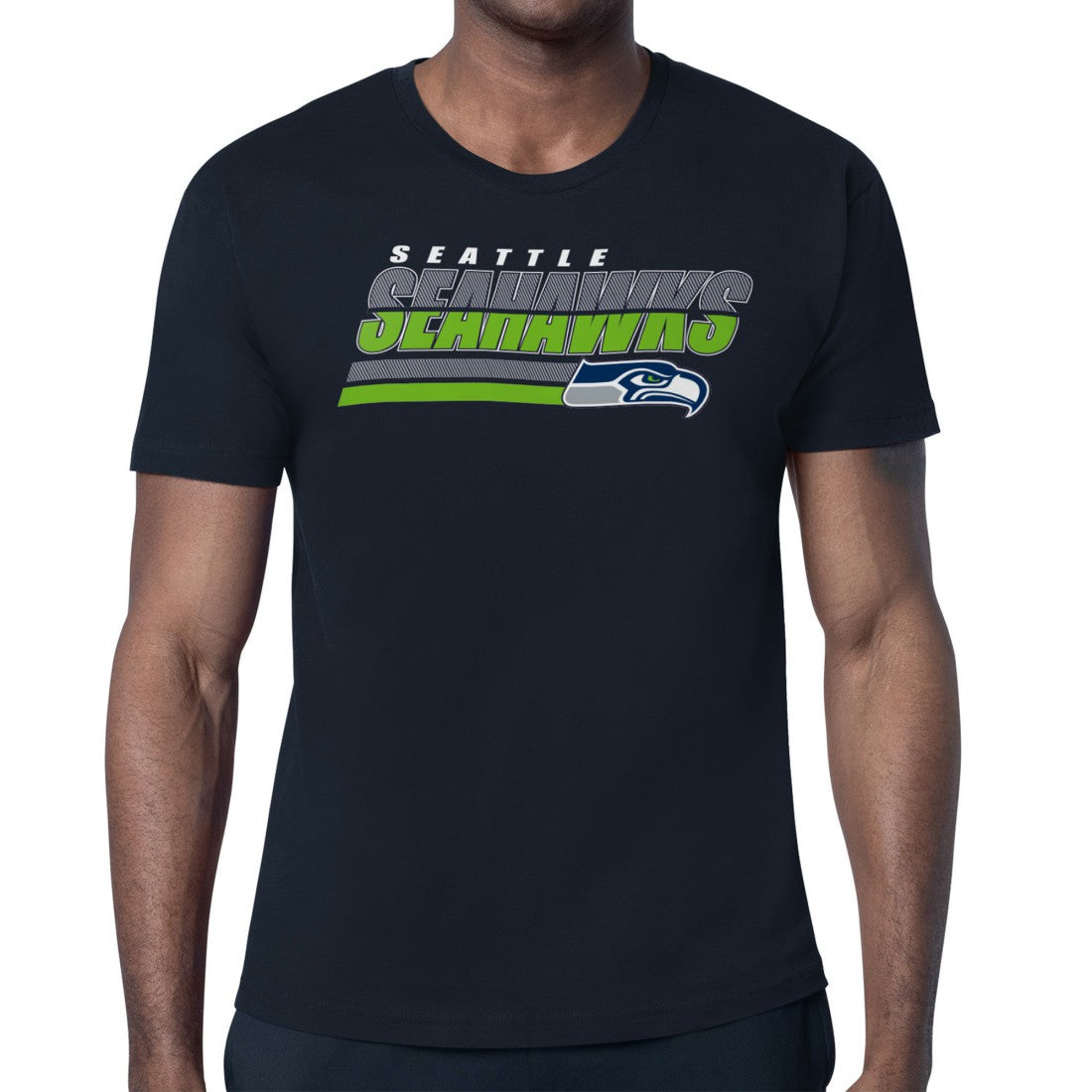 Starter Logo Push Graphic T-Shirt - Seattle Seahawks T-shirts