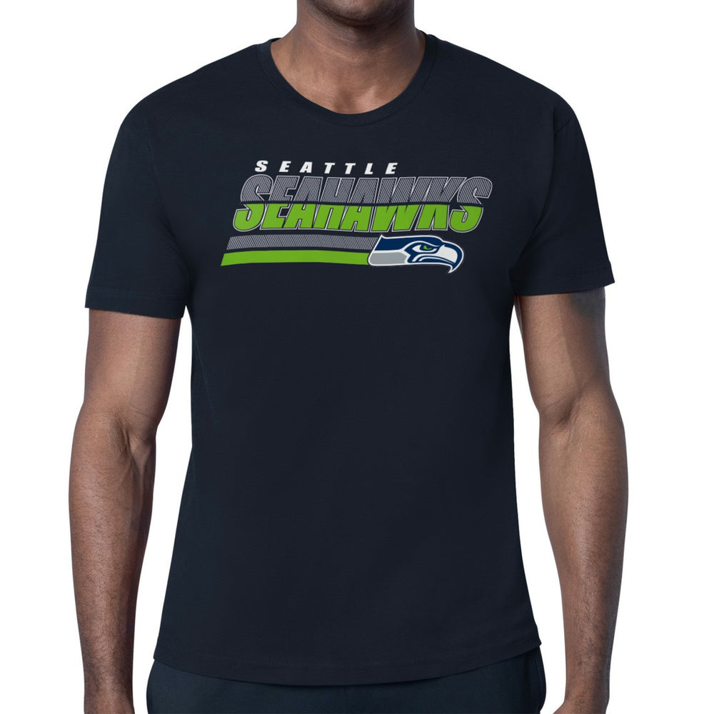 Starter Logo Push Graphic T-Shirt - Seattle Seahawks T-shirts