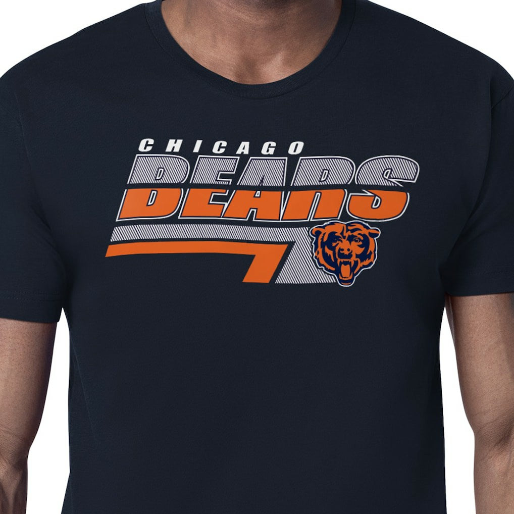 Starter Logo Push Graphic T-Shirt - Chicago Bears T-shirts