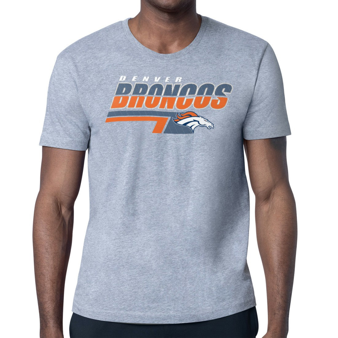 Starter Logo Push Graphic T-Shirt - Denver Broncos T-shirts