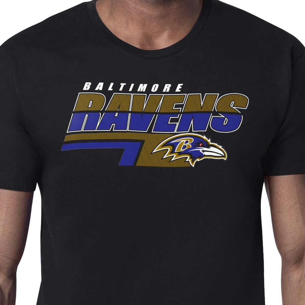 Starter Logo Push Graphic T-Shirt - Baltimore Ravens T-shirts