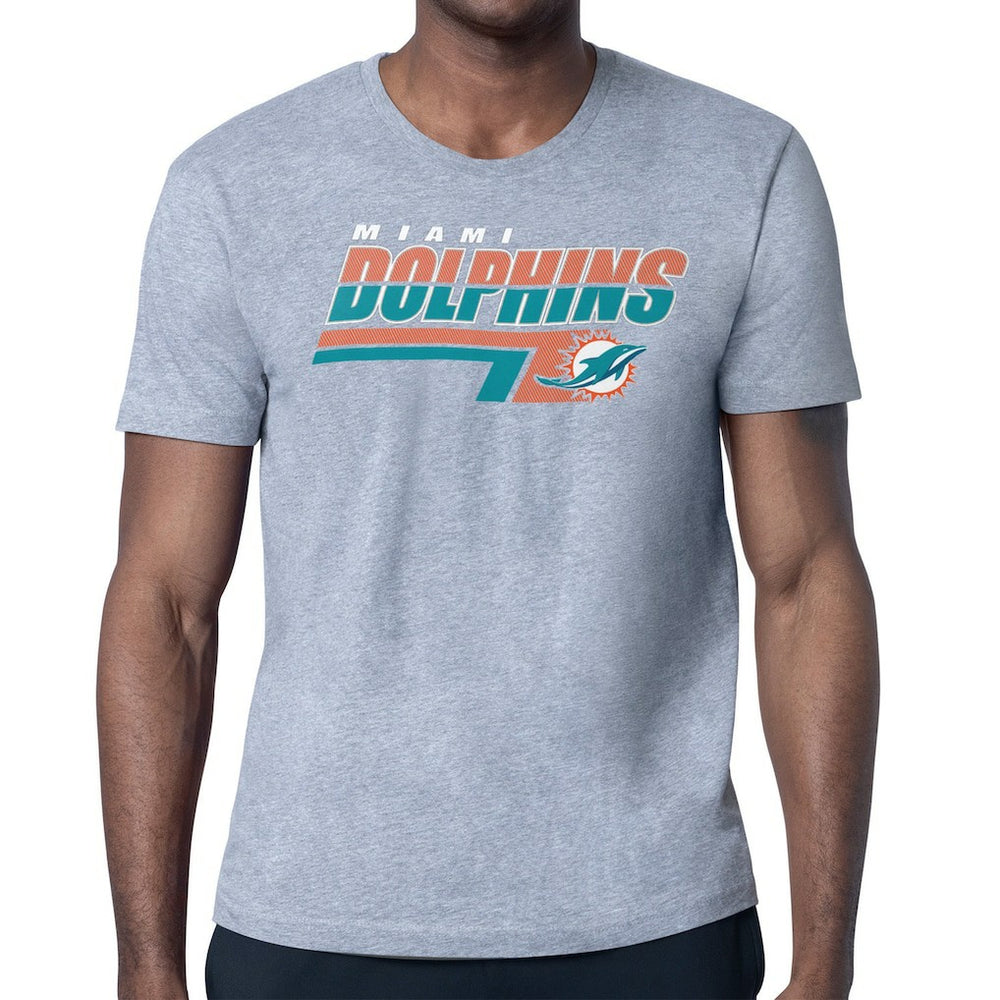 Starter Logo Push Graphic T-Shirt - Miami Dolphins T-shirts