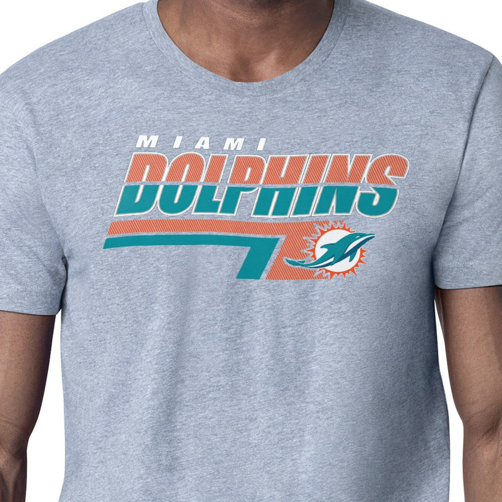 Starter Logo Push Graphic T-Shirt - Miami Dolphins T-shirts
